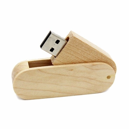 Customized Logo Swivel Wooden USB Flash Drive USB 2.0/USB Stick/Pen Drives/USB Pen Drive