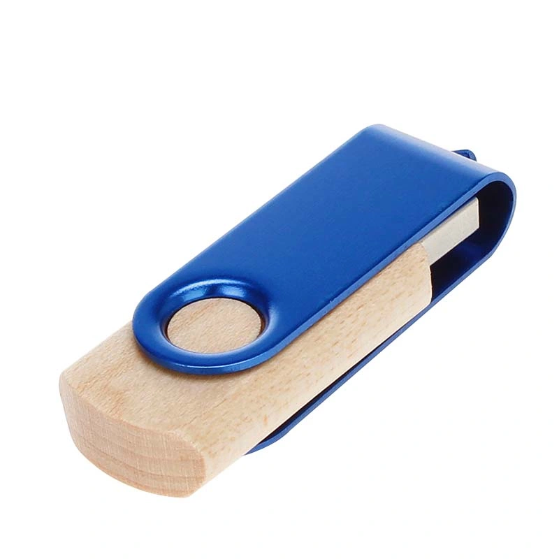Wood Customized Swivel USB Flash Drive 8GB 16GB Engraving Logo Wooden USB Pen Drive