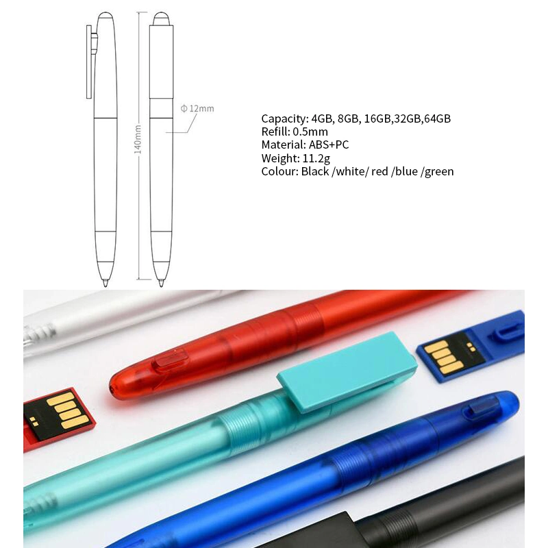 OEM Pen Point Pen Shape with Customized Logo USB Flash Drive/USB Pen Drive