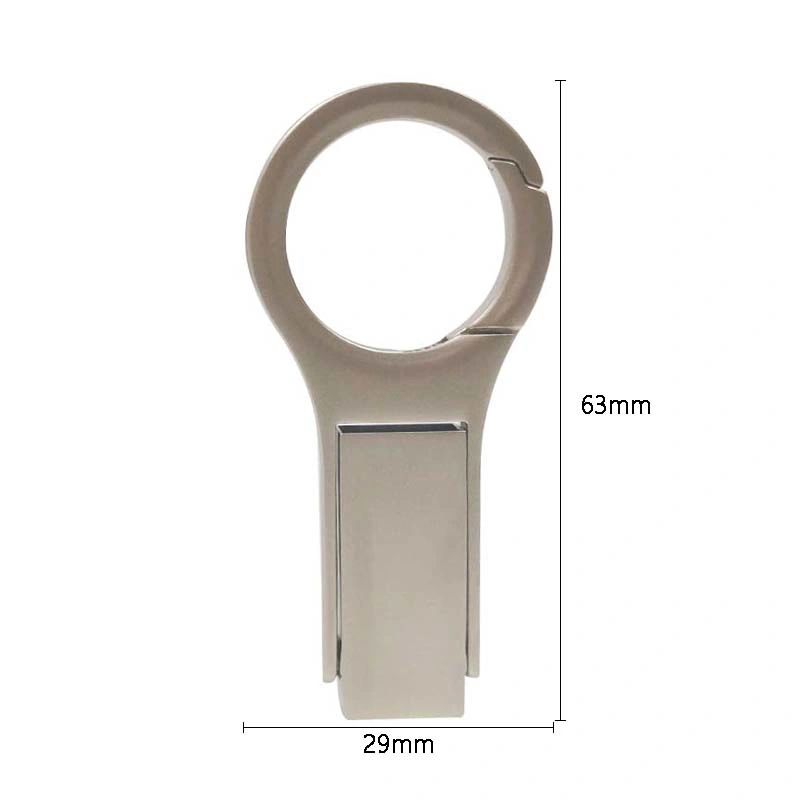 Finger Ring Flip Metal Portable Large Capacity USB Flash Drive/SD Card/USB Pen Drive