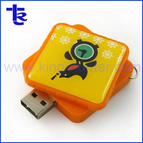 Square Resin USB Flash Memory Drive as Company Promotional Gift