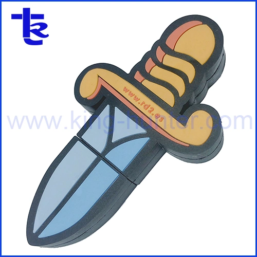 Soft Rubber Sword USB Flash Drive Customzied Logo Available