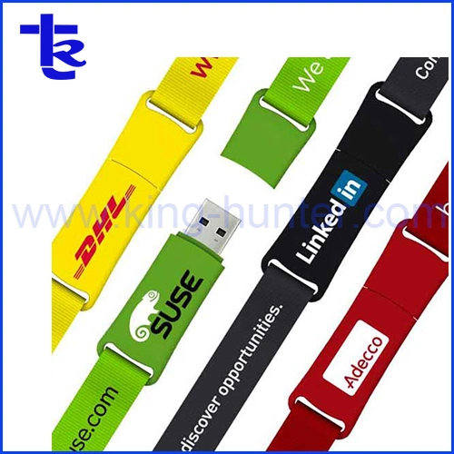 Premium Polyester Neck Strap Lanyard USB Flash Drive