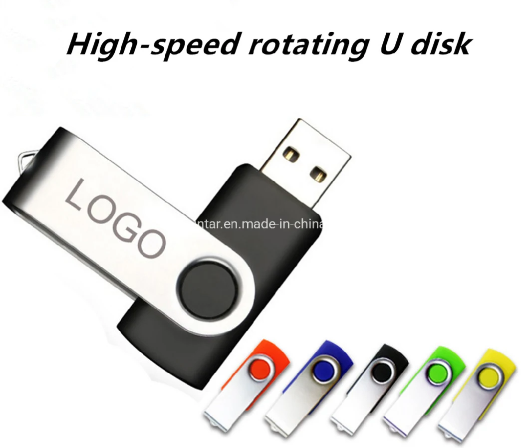 USB Stick 2.0 3.0 Full Capacity Swivel Flash Disk Pendrive Custom Twister USB Flash Drive
