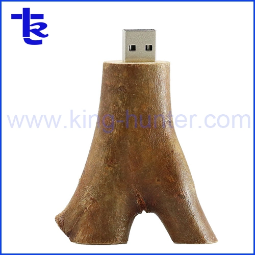 Tree Branch Wooden USB Flash Drive Eco Recycled Wooden USB