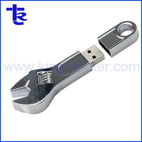 Custom Logo Metal Swivel Key Chain USB 2.0 Flash Drive
