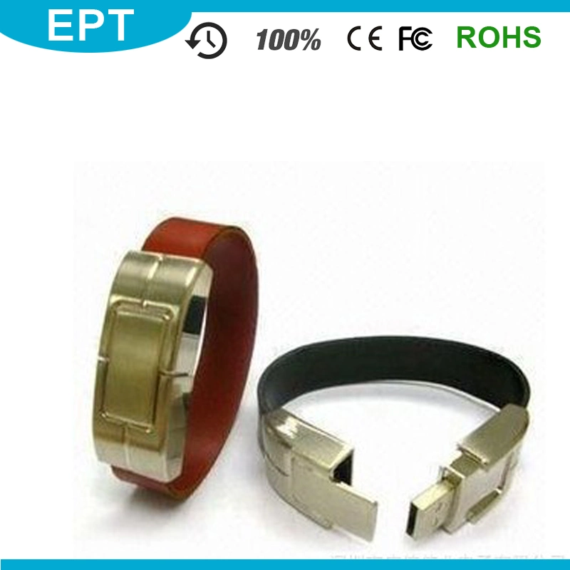 OEM Leather PU Wristband Customized USB Flash Drive (TL005)