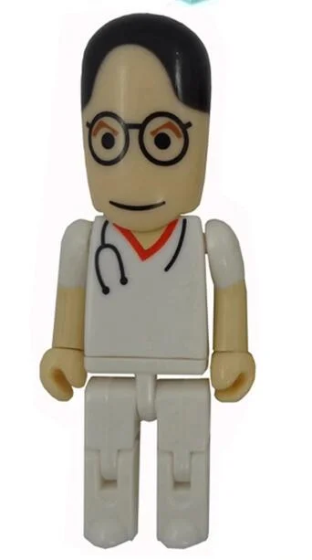 Cartoon Doctor Nurse Shape Plastic USB Flash Drive/USB Pen Drive/USB Disk/USB Stick