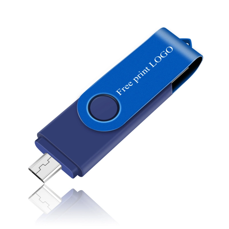 Metal Gifts Custom OTG USB Flash Drive 8GB 16GB Pen Drive Free Logo Print