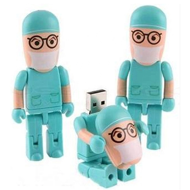 Cartoon Doctor Nurse Shape Plastic USB Flash Drive/USB Pen Drive/USB Disk/USB Stick