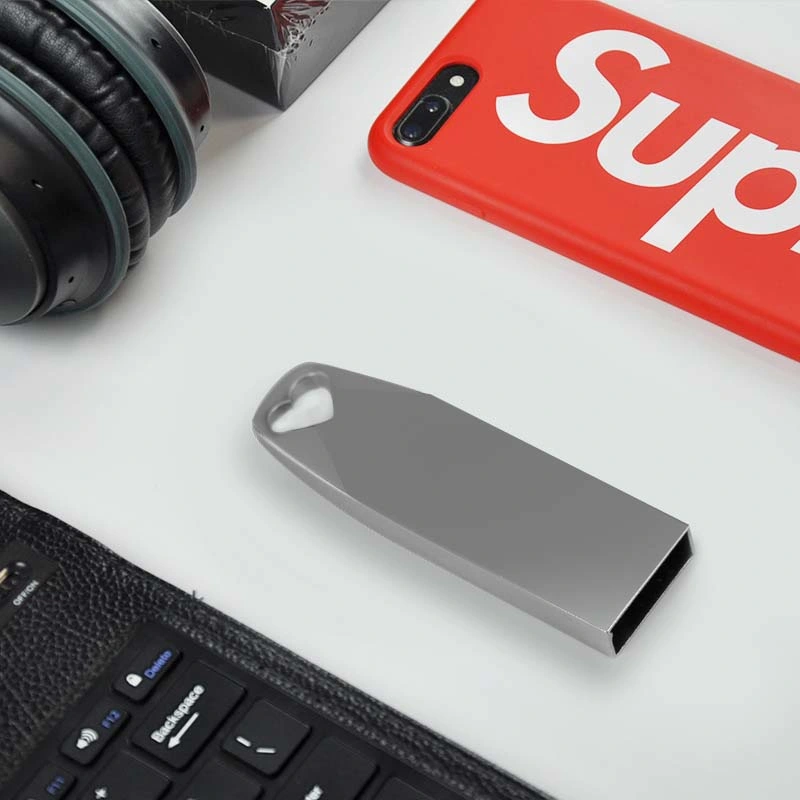 Silver Metal Body Fashion Design USB Flash Drive Logo Printing USB Pen Drive/USB Stick