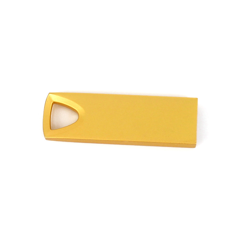 Metal Triangle Gold Color Flash Memory 1GB 2GB 4GB USB Stick/USB Drive/USB Flash Drive/ USB Pen Drive