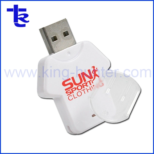 Custom Plastic T-Shirt USB Flash Drive Memory Stick for Gift