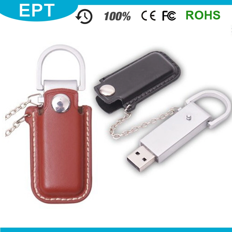 USB 3.0 Keychain Leather Wholesale USB Flash Drive (TL006)