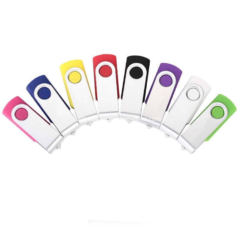 USB Stick 2.0 3.0 Full Capacity Swivel Flash Disk Pendrive Custom Twister USB Flash Drive