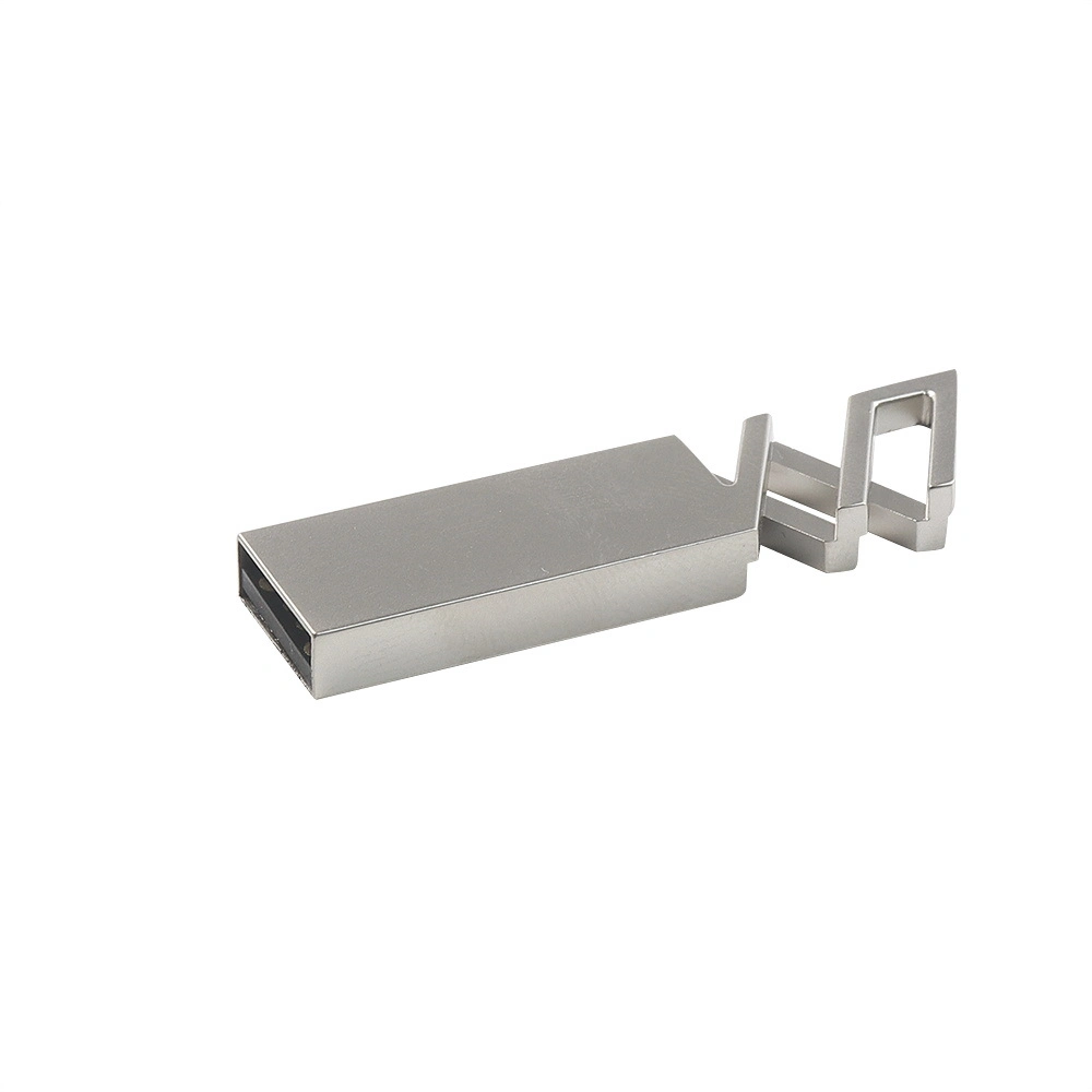 Special Shape Design Wholesale USB Flash Drive Metal Material Waterproof USB Stick Customized Logo Silver USB Pen Drive
