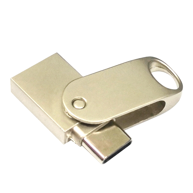 High Quality Design Metal Swivel OTG USB Pen Drive 8GB 16GB 32GB 64GB USB Flash Drive for Smartphone