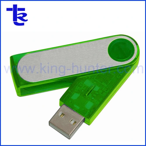 USB Flash Drive Gift Custom Logo Plastic Swivel Pendrive Engrave