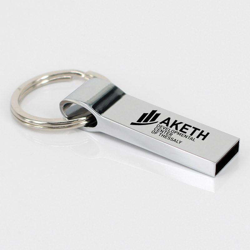 Cheaper Factory Price USB Pen Drive Sliver Metal Key Ring USB Flash Drive 2GB 4GB 8GB Pen Drive/USB Stick/USB Drive