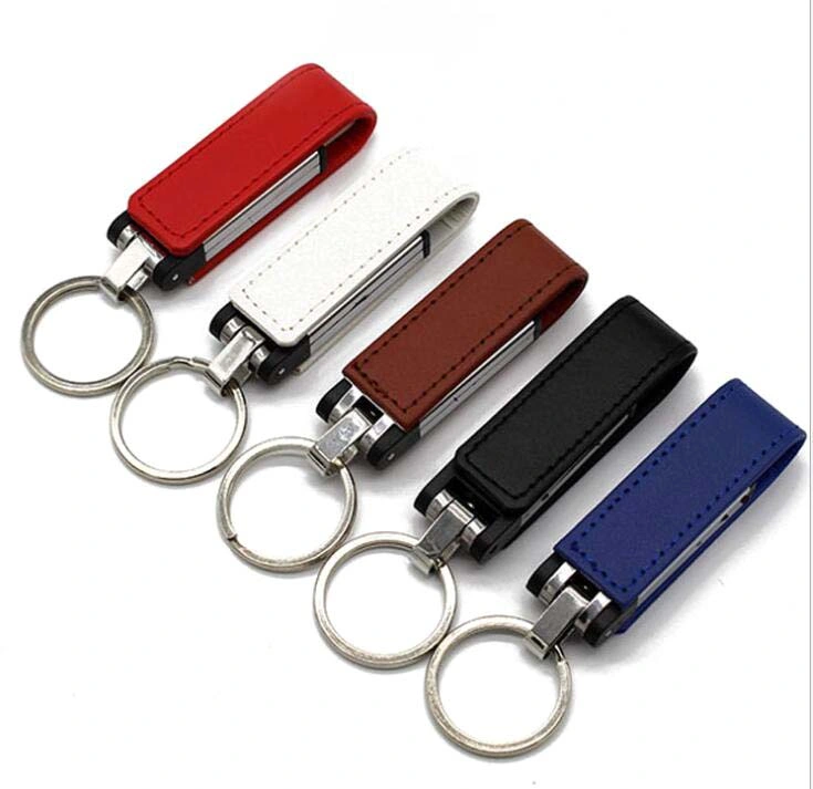 Customized Leather Promotional Gifts USB Flash Drive 4GB 8GB 16GB Leather USB Flash Drive Logo USB Flash Drive