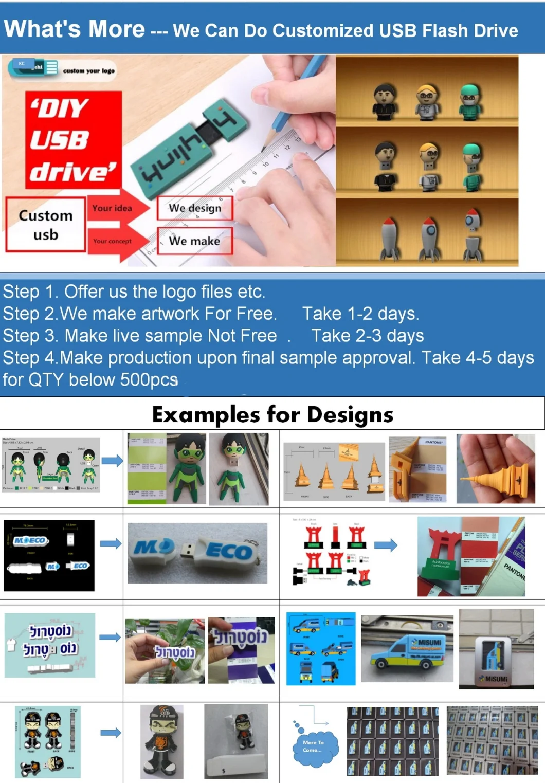 Rubber Material Promotional Custom USB 8g/16g Custom PVC USB Flash Drive