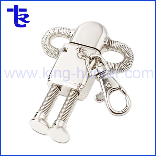 Promotional Wholesale Robot Shape Metal Key USB Flash Drive