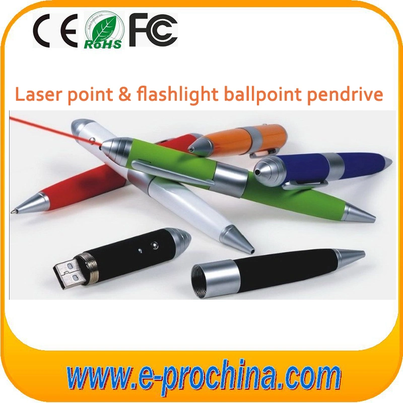 Hot Customized Logo Ballpoint Pen USB Flash Drive Pen Drive