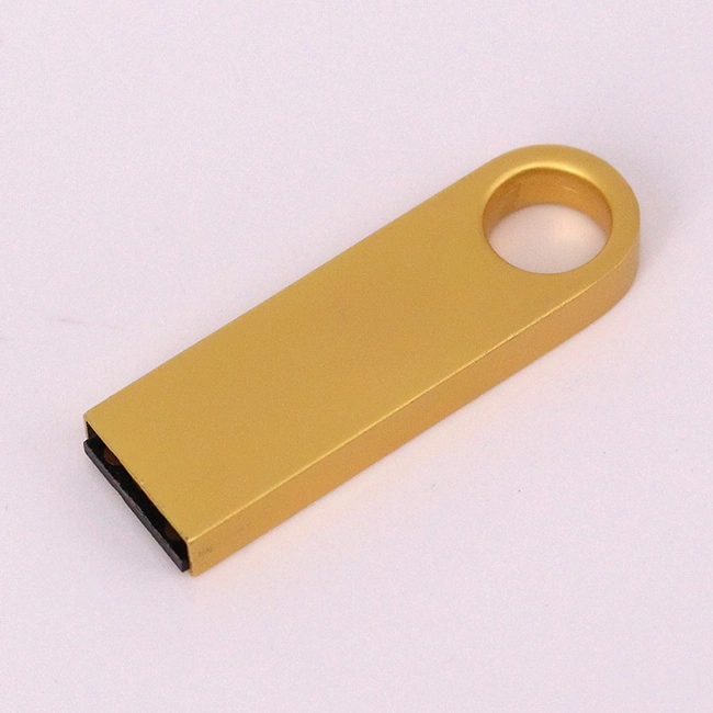 Custom Logo Metal Golden Color Silver Metal Small Shape USB Stick USB Flash Drive (UL-M012)