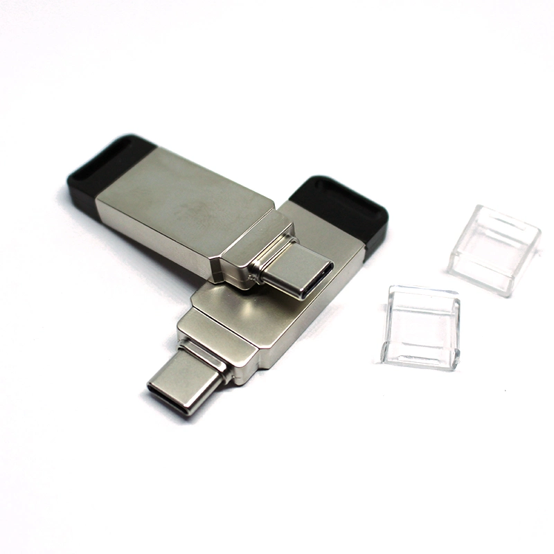 Mini Metal Custom USB Flash Memory Drive Bulk 3.1 Type-C Flash Drive with Custom Logo