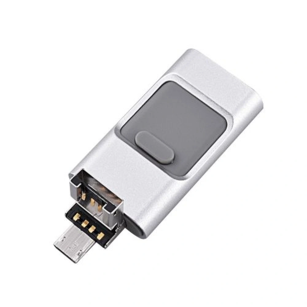 Custom Metal OTG USB Stick 3 in 1 USB Flash Drive for Mob Phone