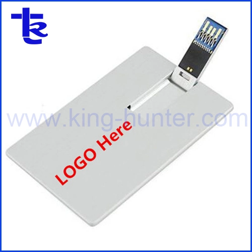 Silver Credit Card USB Flash Memory Drive for Company Gift