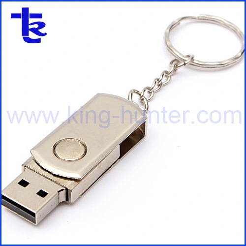 Keychain Metal Pormo USB Flash Drive Wholesale Swivel Pen Drive