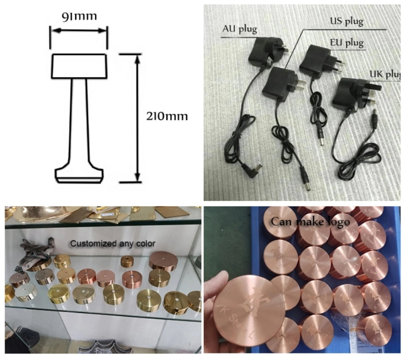 Rechargeable Battery Powered Table Lamp, Restauranttable Lamp, Hotel Dinner Table Candle Lamp