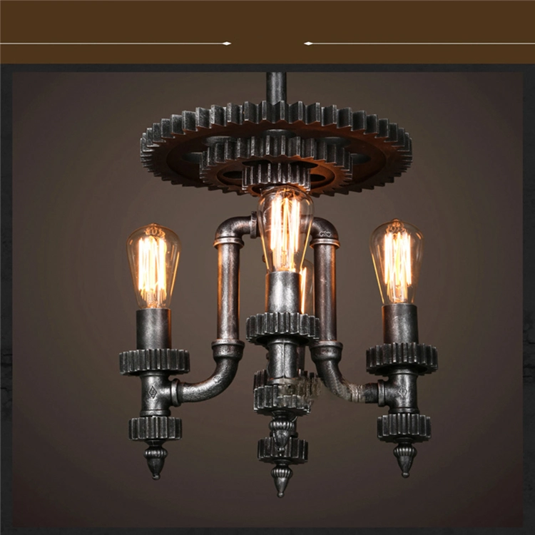 Hanging Hardware Metals Pendant Lamp Vintage E27 for Kitchen Bar Coffee Light Fixtures