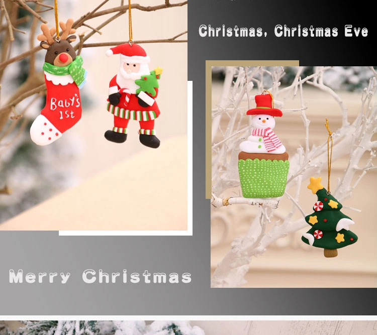 Christmas Gifts Christmas Pendant Decorations Christmas Tree Pendants Santa Claus Pendant Refrigerator Magnets