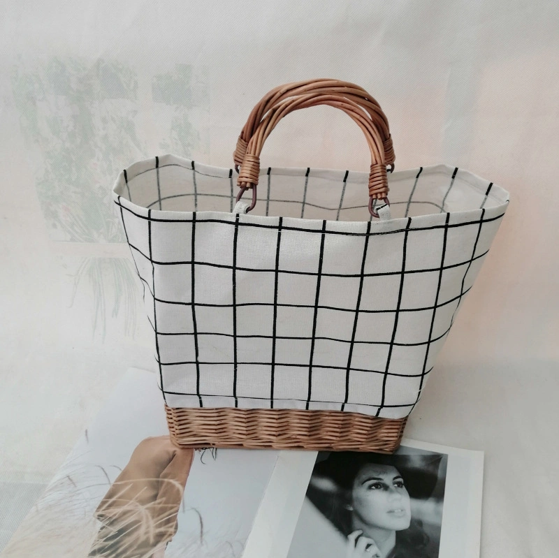 Online Shopping Wicker Handbag Basket Rattan Summer Women Straw Bag
