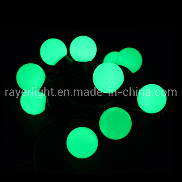Outdoor IP65 Lighting Project LED Pixel Programmable Ball Christmas String Lights