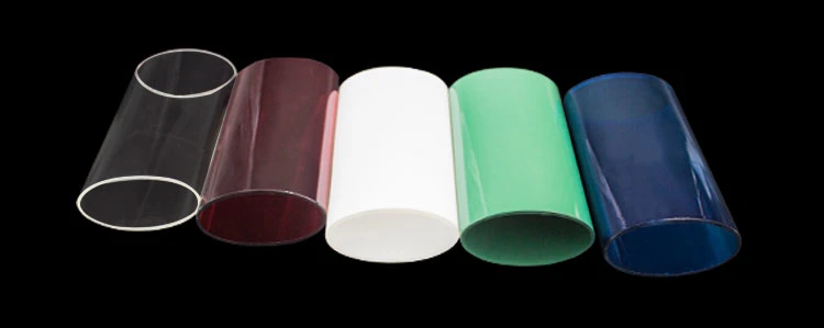 Short Tube Light Shade Borosilicate Pyrex Glass Lamp Shade