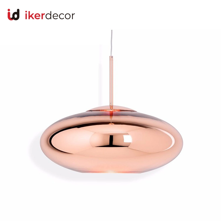 Hot Sale Nordic Round Glass Pendant Lights Modern Creative Chandelier Lamp Plating Glass Hanging Pendant Light