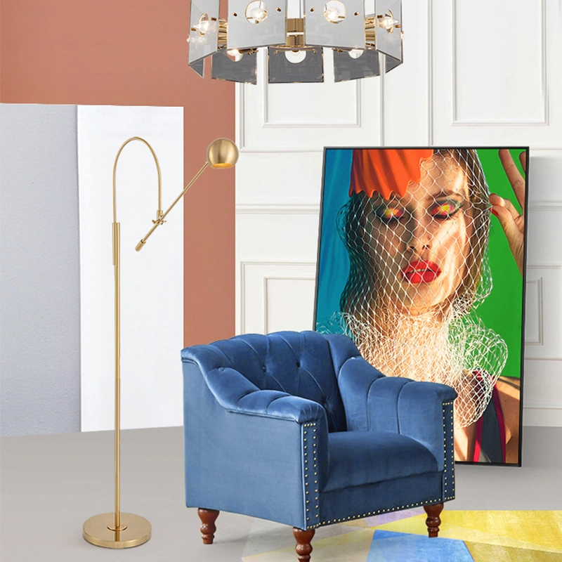 Copper Golden Adjustable Angle Floor Lamp Table Lamp Bedroom Lamp