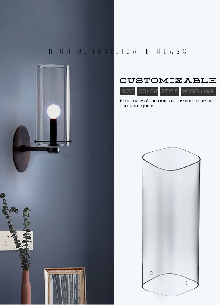 China Wholesale Clear Glass Lamp Shade Tube Light Shade