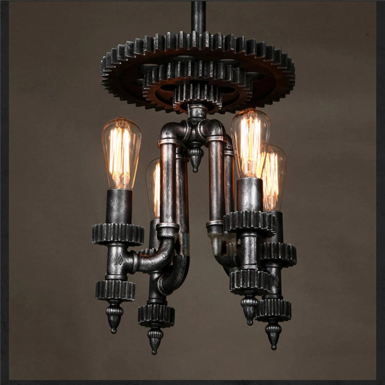 Hanging Hardware Metals Pendant Lamp Vintage E27 for Kitchen Bar Coffee Light Fixtures