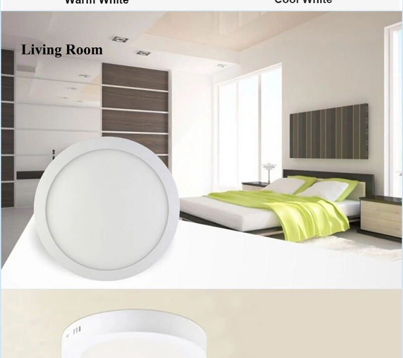Lebekan for Bedrooms Flush Mount Ceiling 6W 12W 18W 24W Surface Mount LED Panel Pendant Light