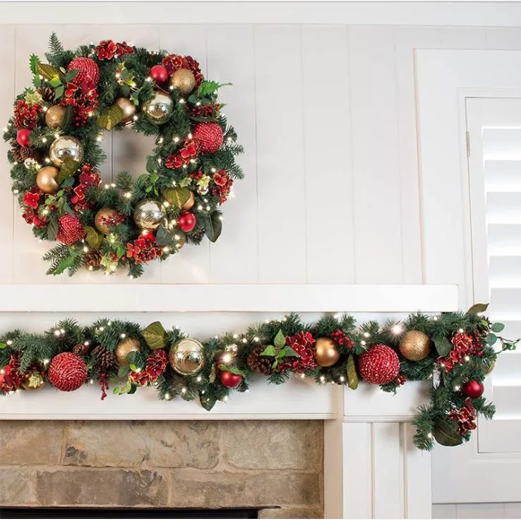 Artificial Plant Christmas Garland for Christmas Decoration and Gift