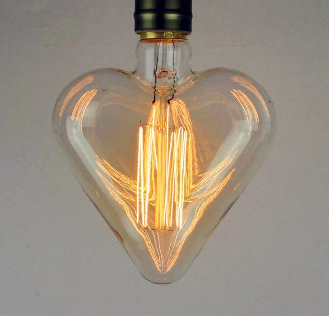 Wholesale Heart Shape Vintage Retro Antique Lamps
