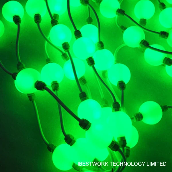 RGB DMX Ball String Lights Decorative Lights Programmable Glowing Balls for Building Decoration