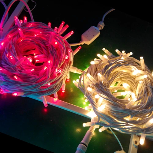 Outdoor 3.3m Rubber Wire Christmas Outdoor Decoration String Lights