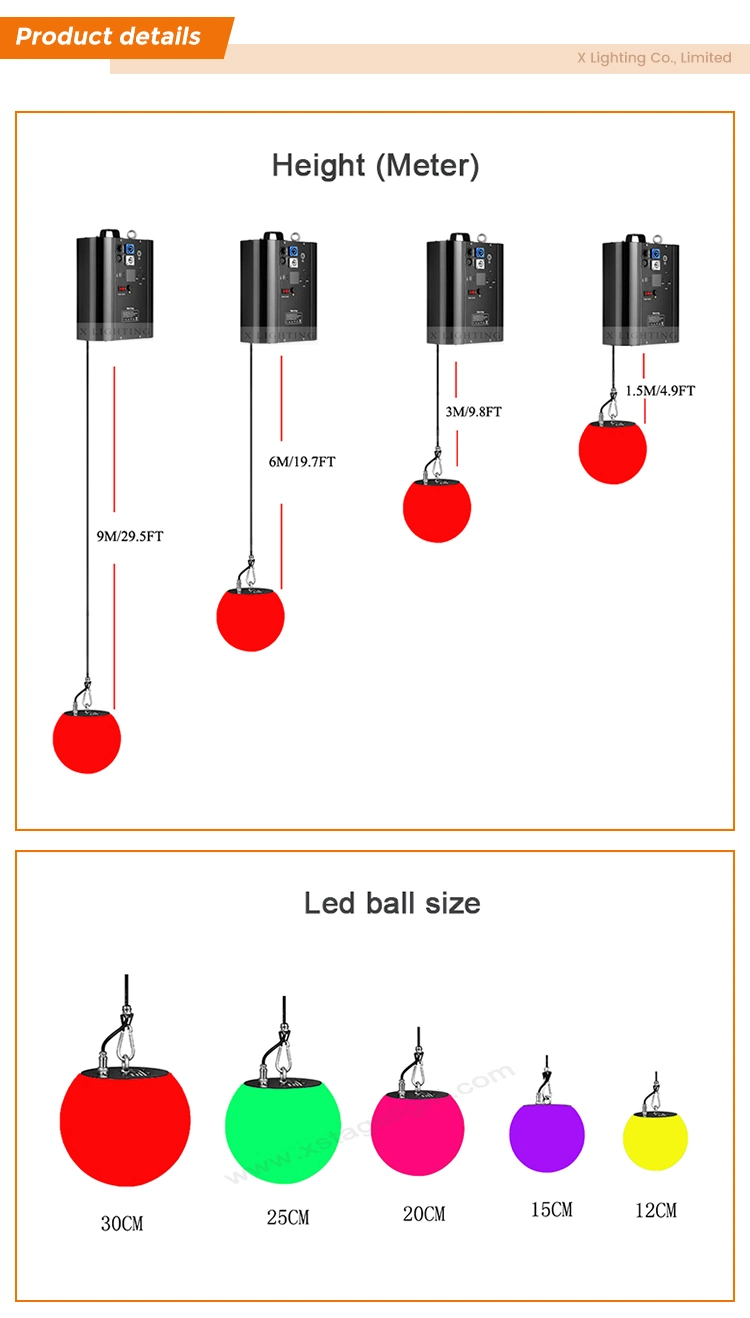 High Quality Floating LED Light Ball/LED Ball DMX/Kinetic Lights System