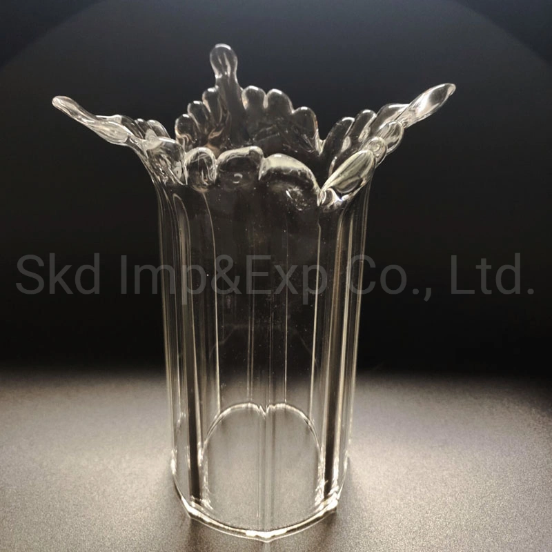 Grooved Cylinder Lighting Glass Shade for Pendant Lighting