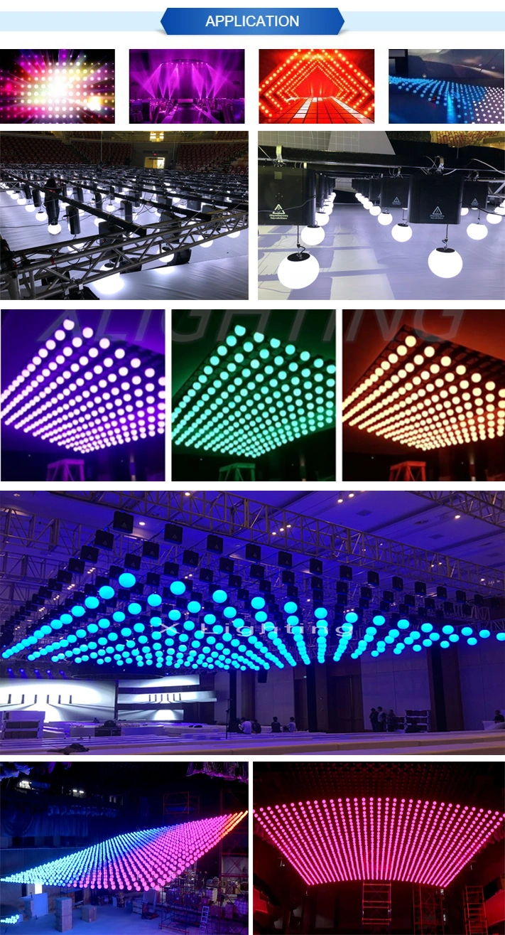 Stage Light DMX512 Sphere Ball Lifting LED Ball Kinetic Lighting Kinetic Ball Lights